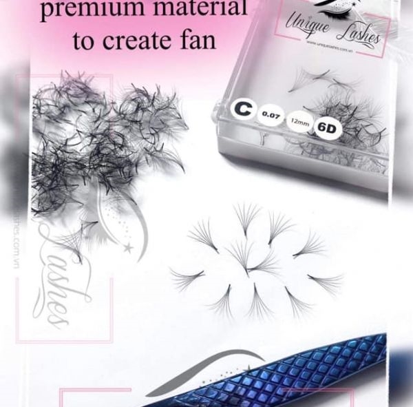 Handmade premade fan eyelashes 0.07