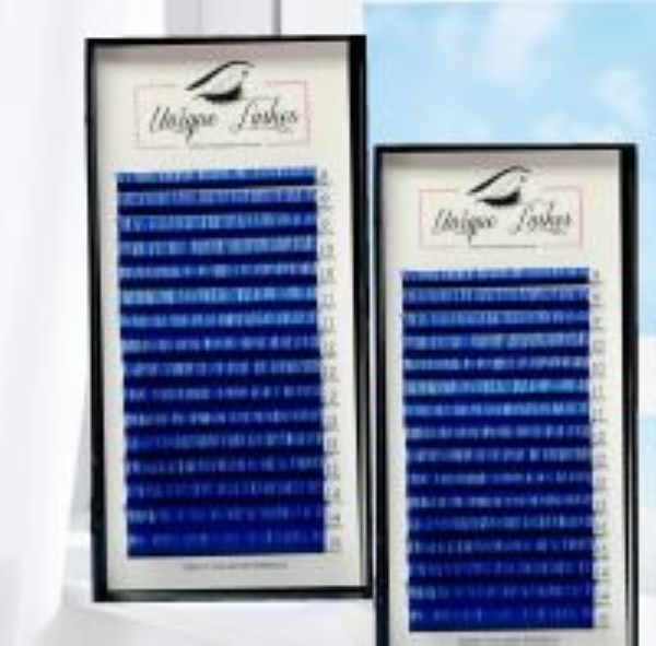 Blue color lashes