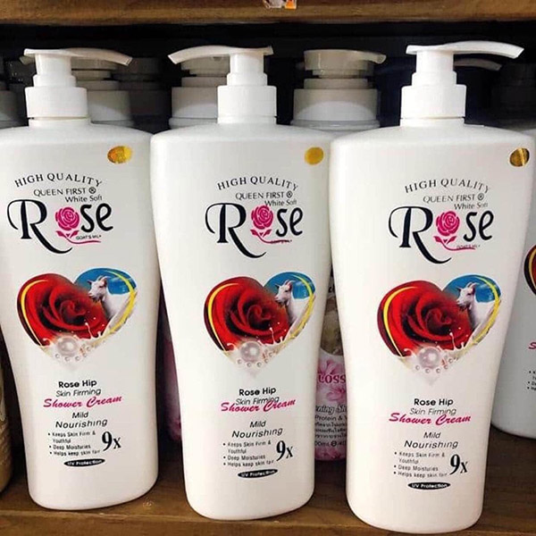 White Soft Rose shower gel