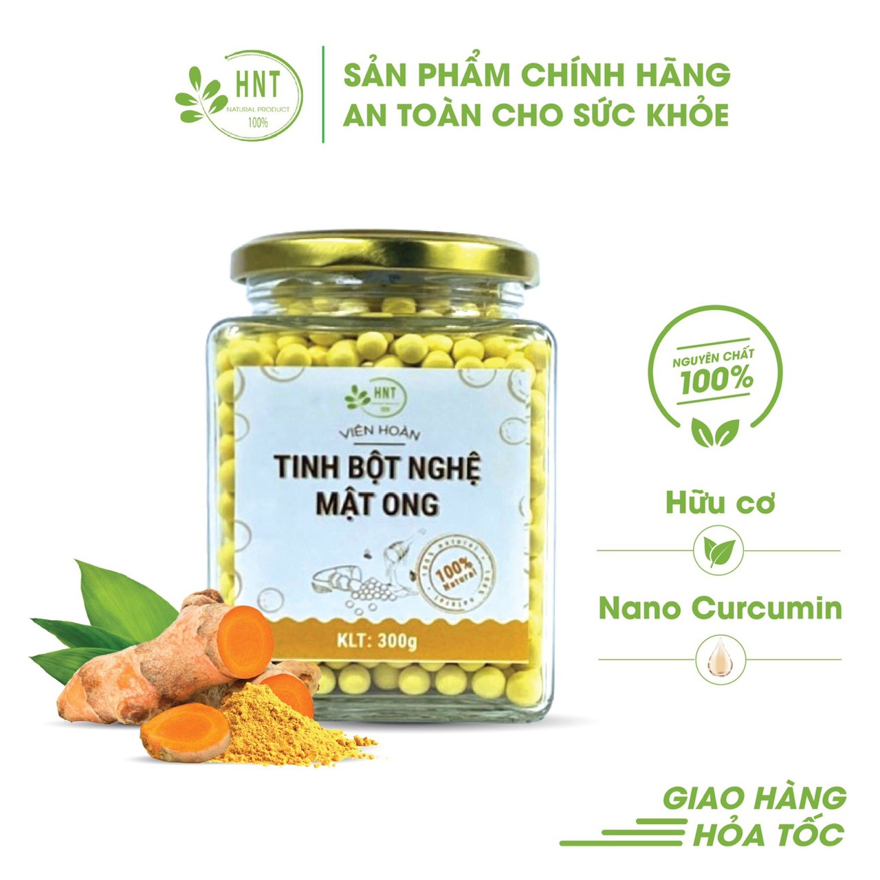 Tumeric starch mixed honey
