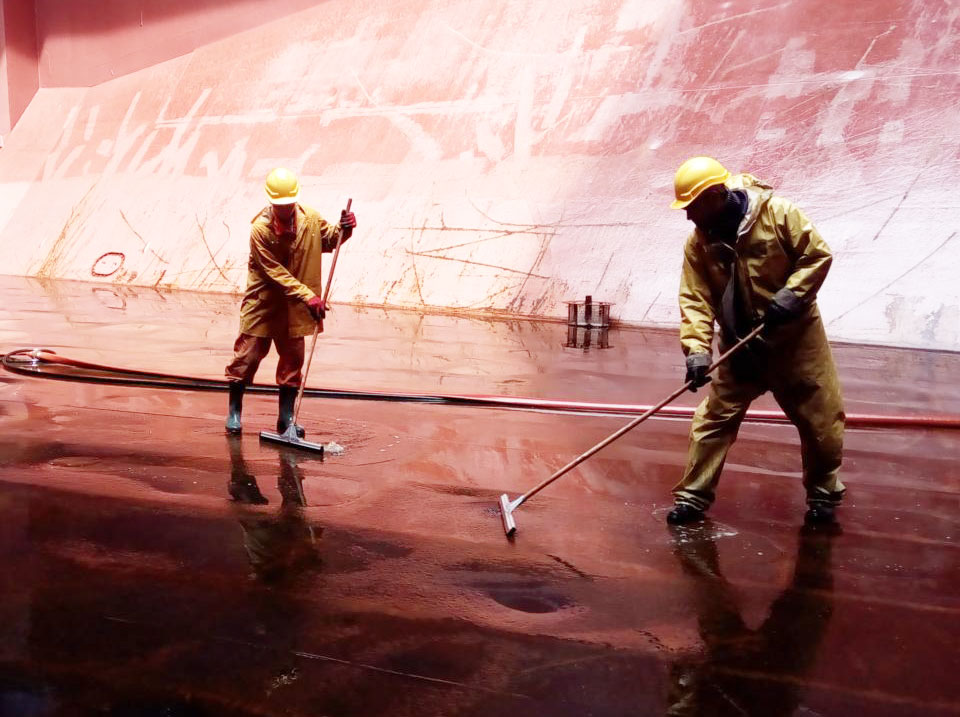 Cargo hold cleaning