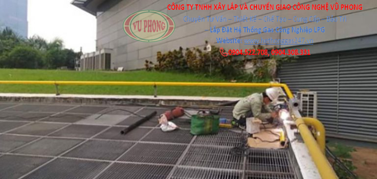 Installation of LPG industrial gas system