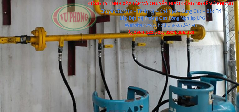 Installation of LPG industrial gas system