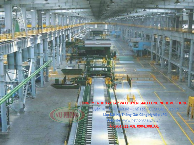 Installation of LPG industrial gas system