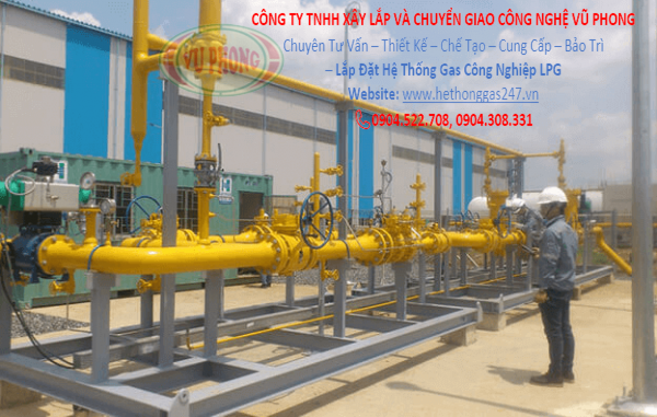 Installation of LPG industrial gas system