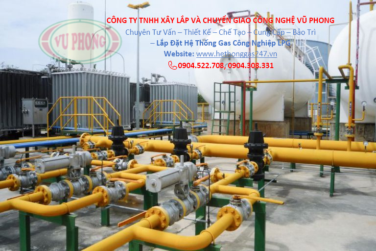 Installation of LPG industrial gas system
