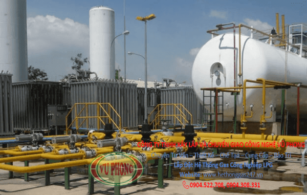 Installation of LPG industrial gas system