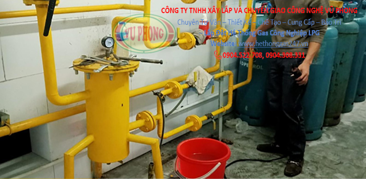 Installation of LPG industrial gas system
