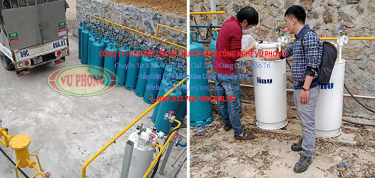 Installation of LPG industrial gas system