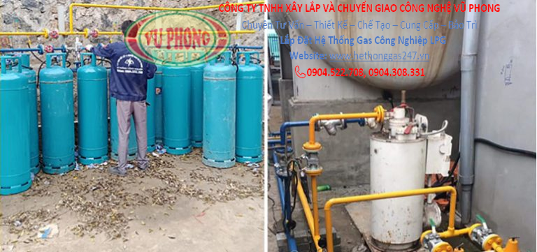 Installation of LPG industrial gas system