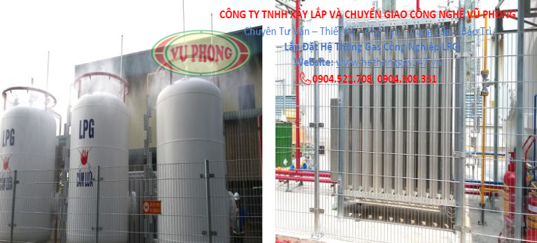 Installation of LPG industrial gas system