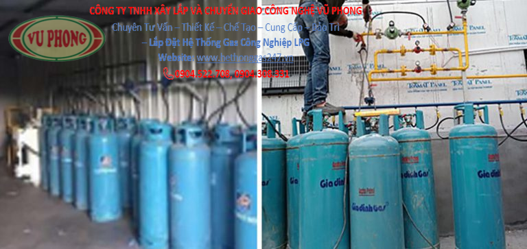 Installation of LPG industrial gas system