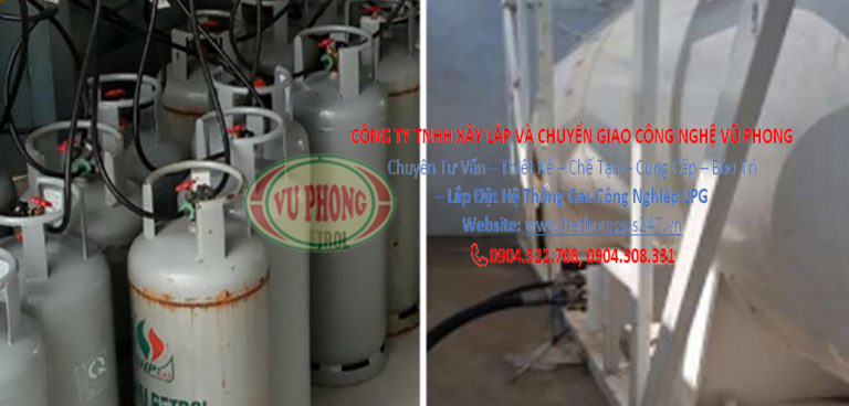 Installation of LPG industrial gas system