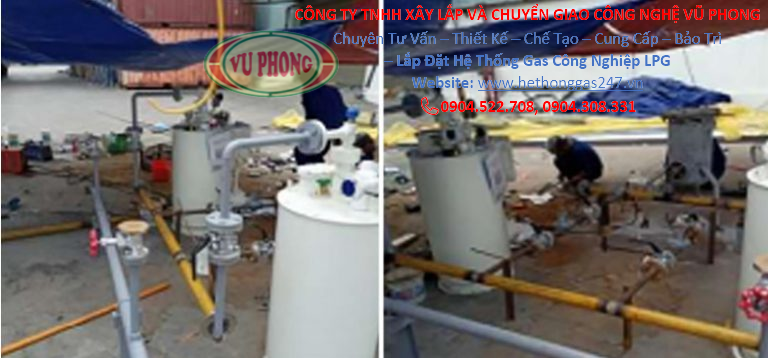 Installation of LPG industrial gas system