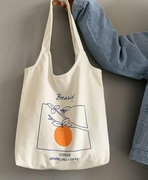 Canvas crossbody bag