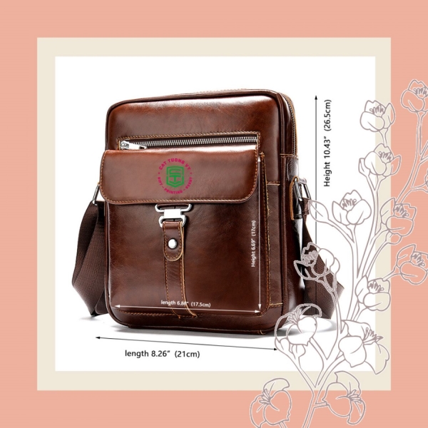 Leather backpack