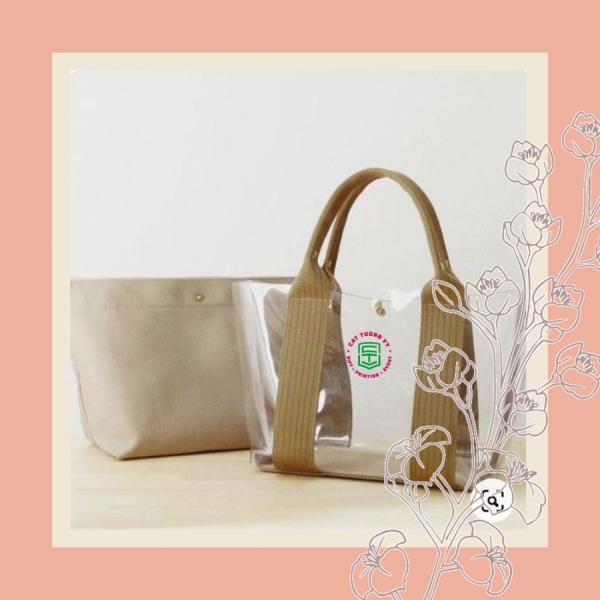 Transparent canvas bag