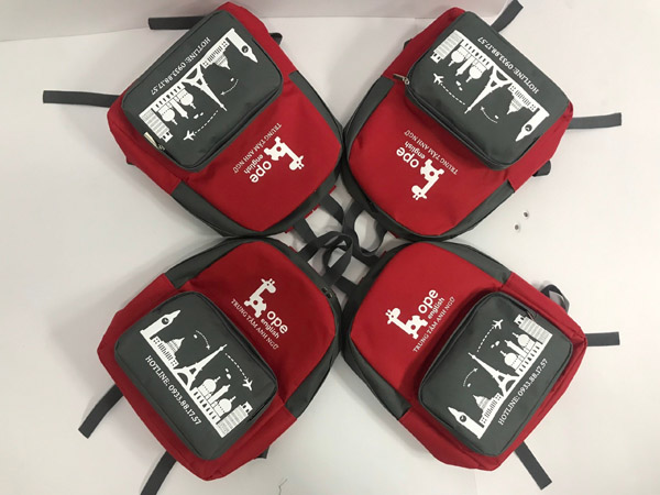 Advertising backpack