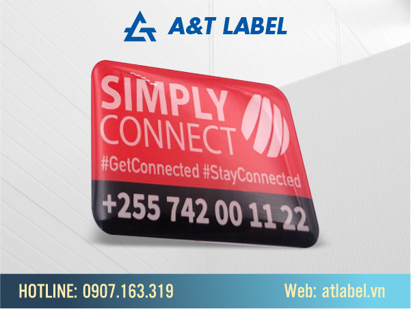 Epoxy coated plastic label