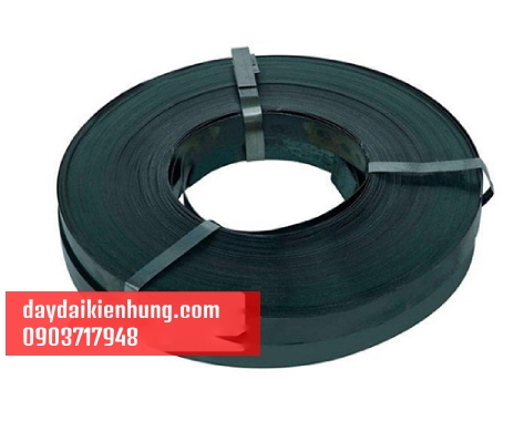 Coiled steel strapping