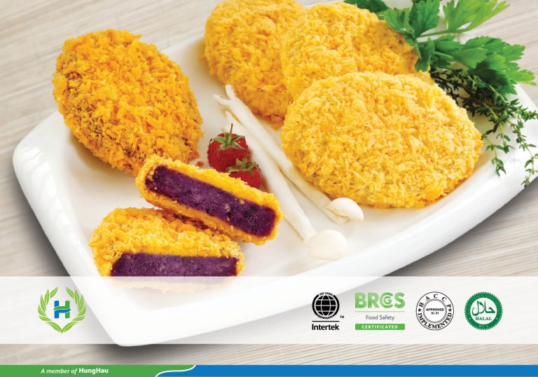 Purple sweet potato croquette