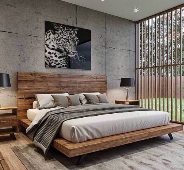 Wooden bed