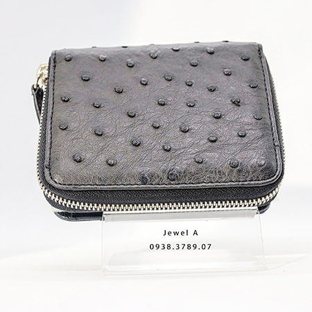 Ostrich leather men’s wallet