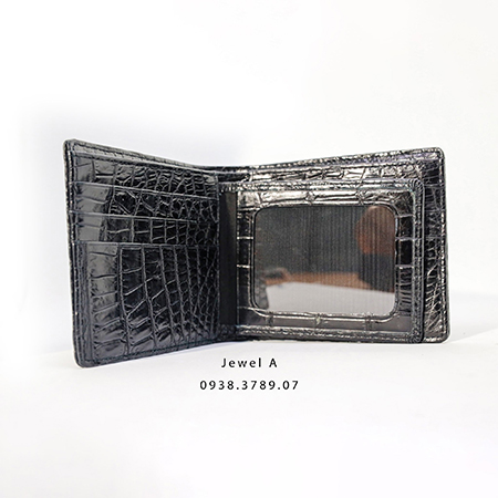 Crocodile leather wallet