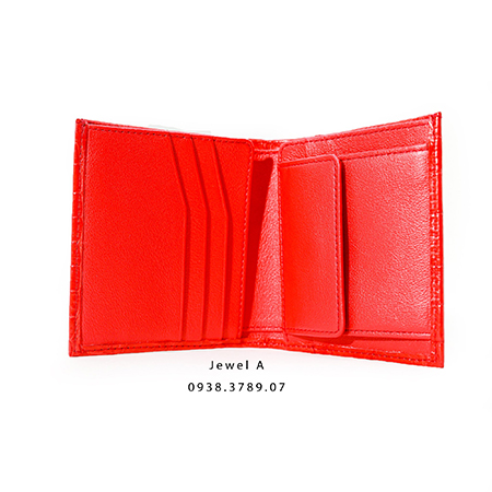 Crocodile leather wallet