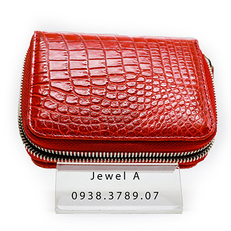 Crocodile leather wallet