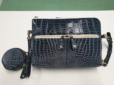 Crocodile leather wallet