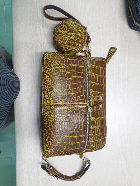 Crocodile leather wallet