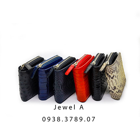 Crocodile leather wallet
