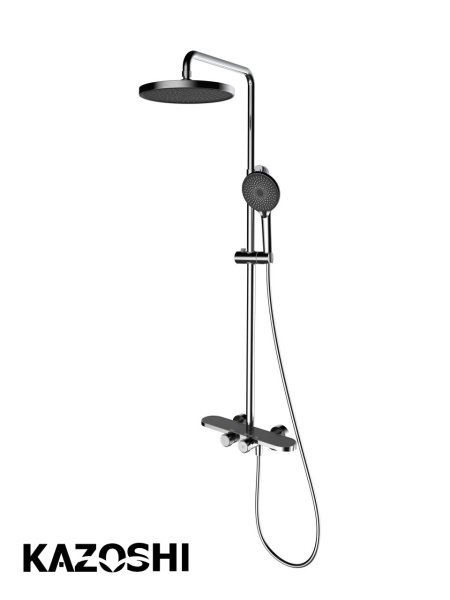 White and grey shower set KZ130911A