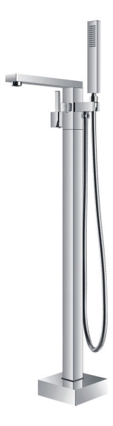 Square freestanding tub faucets
