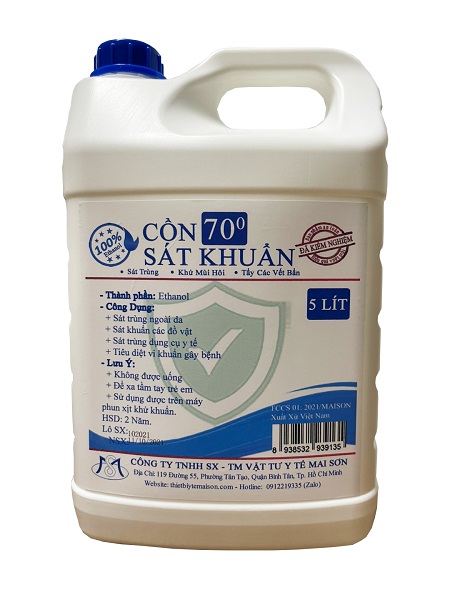 Ethanol 70 degrees - 5000ml