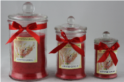 Scented filled candles