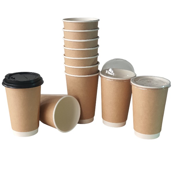 2-layer 16oz - 500ml kraft paper cup