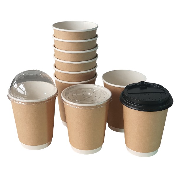 2-layer 9oz - 270ml kraft paper cup