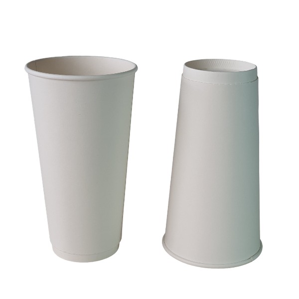 22oz - 650ml white paper cup