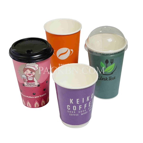 2oz - 400ml printed paper cup