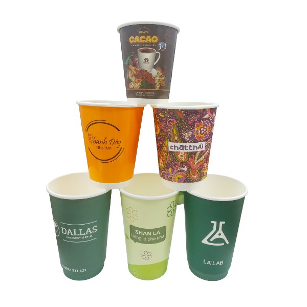16oz - 500ml printed paper cup