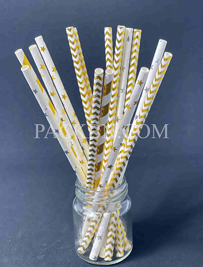 D6mm printed paper straw