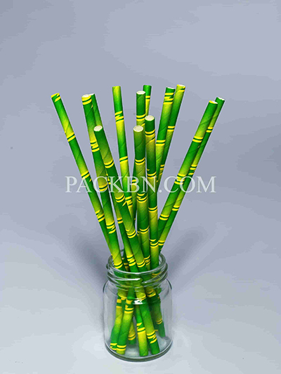D6mm printed paper straw