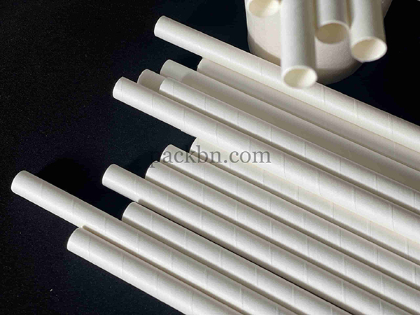 D6mm white paper straw
