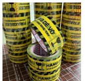 Printed & colored adhesive tape