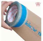 Transparent printed adhesive tape