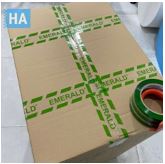 Transparent printed adhesive tape