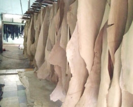 Cowhide leather