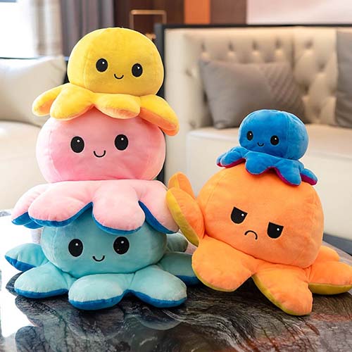Stuffed octopus - 2 faces
